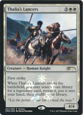 1x Thalia's Lancers - Foil - Walmart Promo MTG - Unique & Misc. Promos - Light P