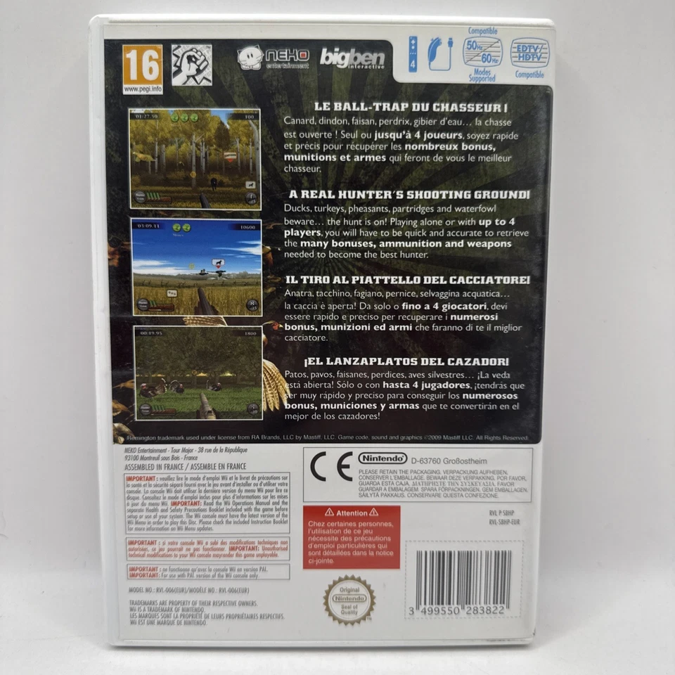 Nintendo Wii Remington Great American Bird Hunt Game - VGC - No Manual - Image 2 of 4