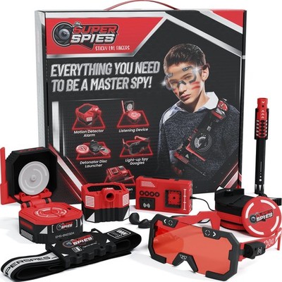 STICKY LIL FINGERS SuperSpies Secret Agent Spymaster Kit - Spy Gear Ninja Toy...