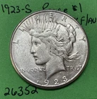 1923 S Peace Silver Dollar $1 XF Extra Fine 90% Silver