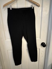 Quince Black Ponte Pull On Pants - Skinny Leg - Size Small - 25" Inseam -