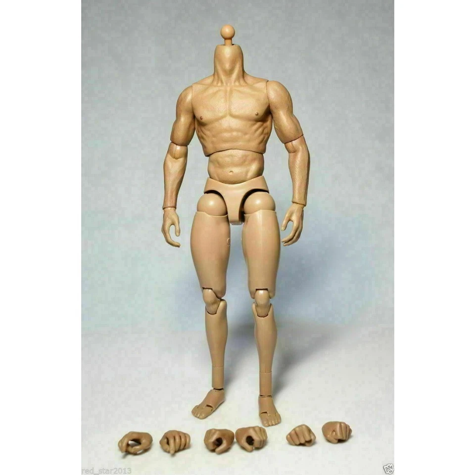 Figura de acción flexible masculina cuerpo muscular de 12"" escala 1:6 juguetes corporales cabeza esculpida Foto 4 de 4