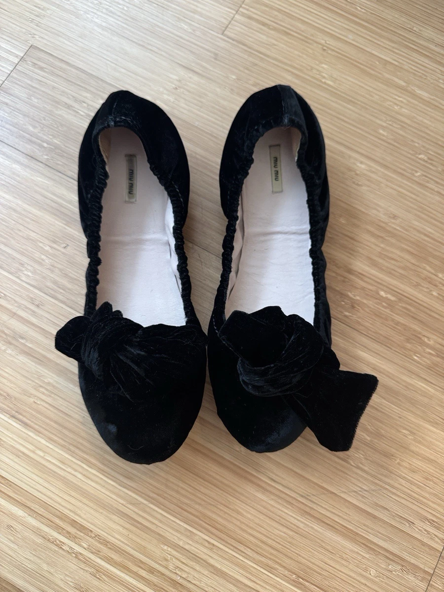 Miu Miu Ballet Flats Velvet for Women for sale | eBay