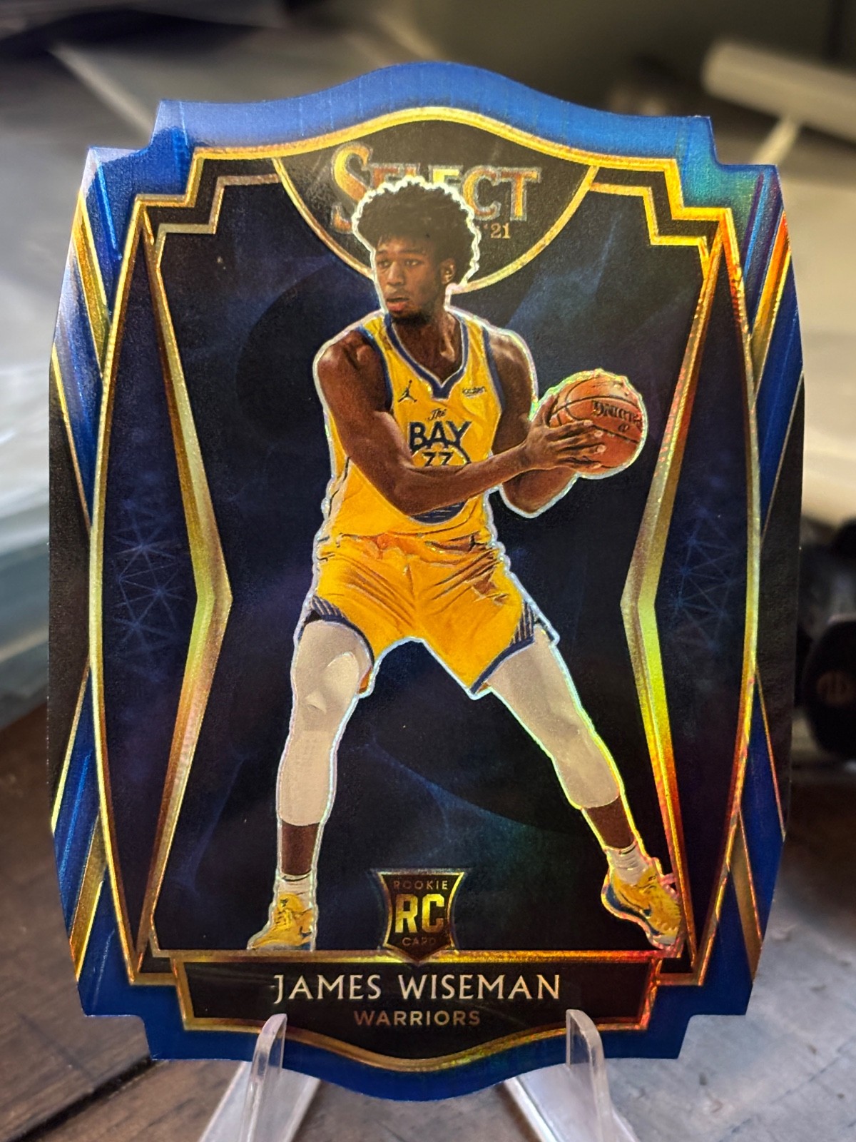 2020-21 Select Prizms Blue Die Cut #184 James Wiseman 133/249