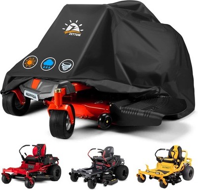 Zettum Zero Turn Mower Cover - Zero-Turn Lawn Mower Covers Waterproof & Heavy Du
