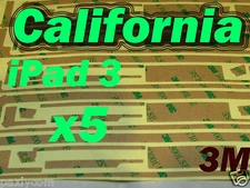 5 x Apple iPad 3 Adhesive Sticker Touch Screen Digitizer LCD Glass tape 3M 3th G