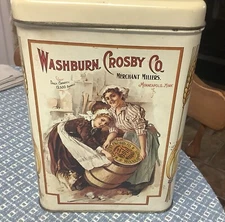 Vintage Washburn Crosby Co. Gold Medal Flour Tin EMPTY