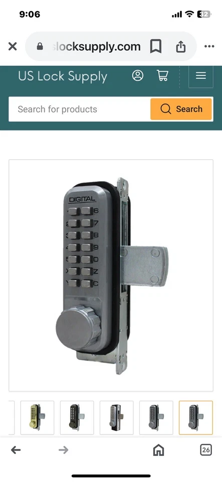 Caja de 3 Lockey 2900 Doble Combinación Estilo Estrecho Cerradura de Cerrojo Grado Marino Foto 2 de 4