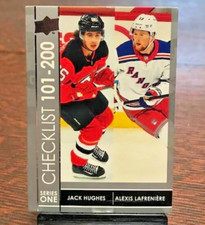 2021-22 Upper Deck Check Upper Deck Check listt Jack Hughes/Alexis Lafreniere