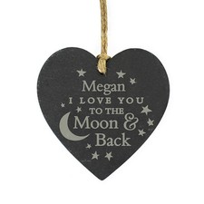 Image of I Love You To The Moon And Back Personalised Gift For Mum Dad Partner Birthday