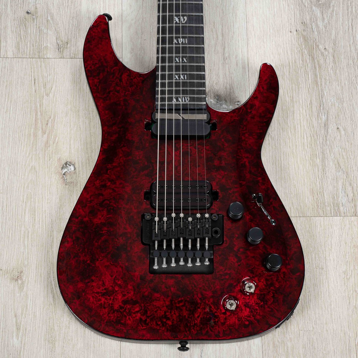 Schecter C-7 FR S Apocalypse 7-String Guitar, Ebony Fretboard, Red
