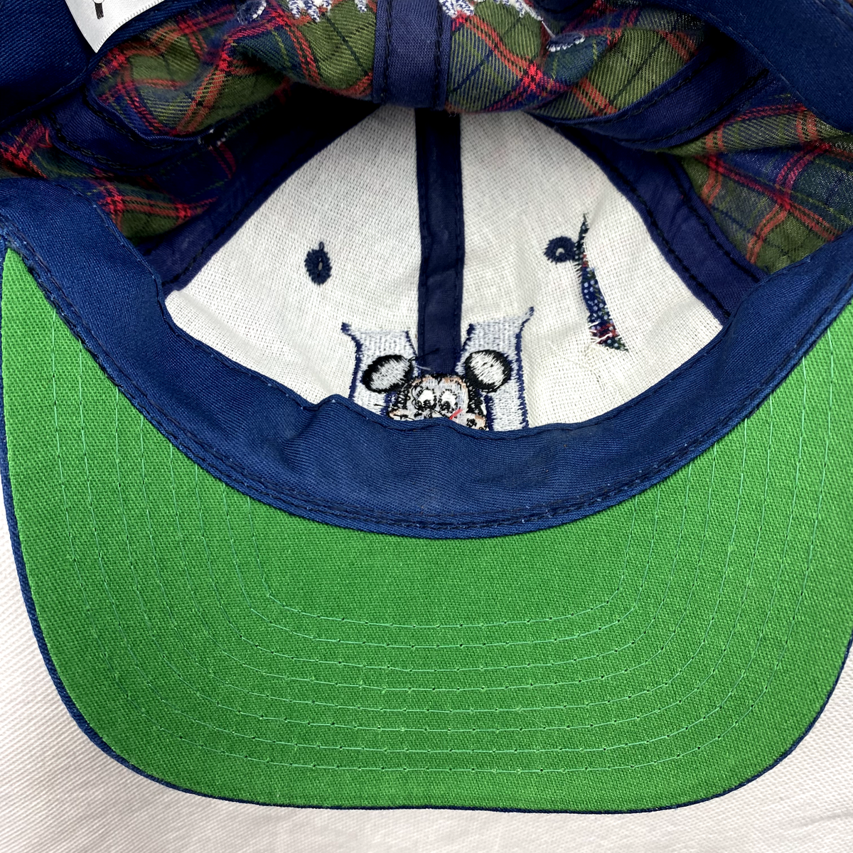 Vintage Disney- Goofy Hat Co. - Mickey Mouse Plaid Adjustable Hat 1990\'s in OS Vintage Goofy Hat Co Mickey Mouse Snapback Hat Cap 90s Plaid  main image 2