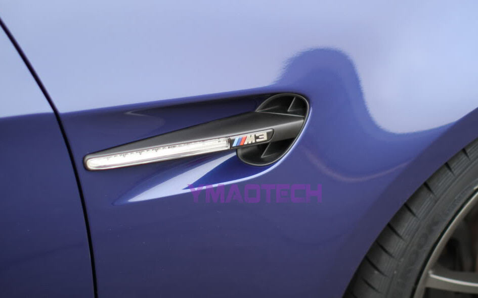 ABS Gloss Shiny Black Side Grill Fender For BMW E92 M3 E93