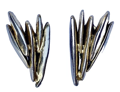 BOUCLES D'OREILLES VINTAGES signée TARATATA FRANCE / CLIPS N°6 - Photo 1/3