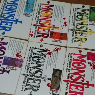 Monster Volume 1- 18 complete manga comic Set Naoki Urasawa