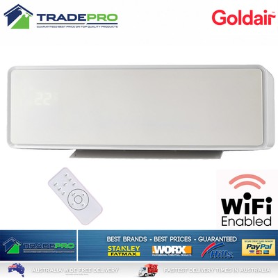 Quality Goldair® Electric Ceramic Wall Fan Heater 2000W Remote Wifi u0026amp;  Thermostat | eBay