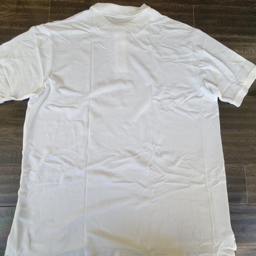 Polo Ralph Lauren Men Horse Riding Graphic White Mesh Polo Shirt Big & Tall 2XLT - Picture 2 of 12