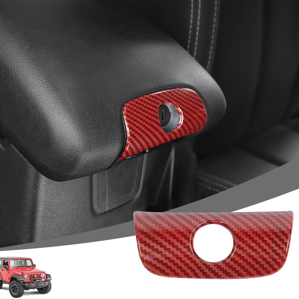 Armrest Box Keyhole Switch Trim For Jeep JK Wrangler 11-17 Interior Accessories