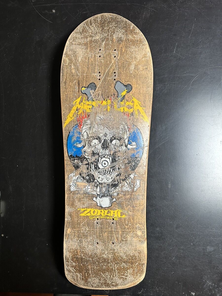 Original 80's 90's Zorlac Metallica Skateboard Deck OG Original 80's 90's Zorlac Metallica Skateboard Deck OG
