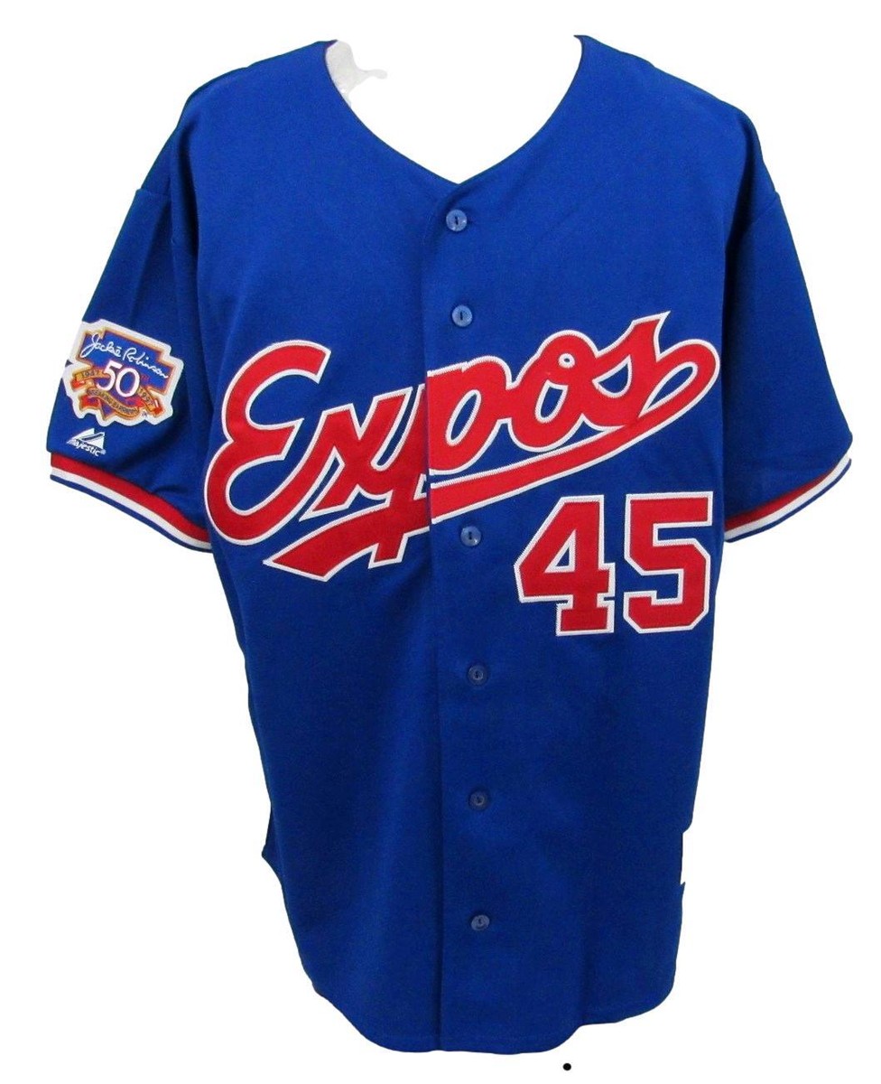 Pedro Martinez HOF Autographed Majestic BP Jersey Expos