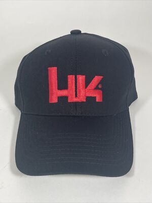 Heckler & Koch HK Black Baseball Cap Hat Embroidered Logo Genuine VP9 ...