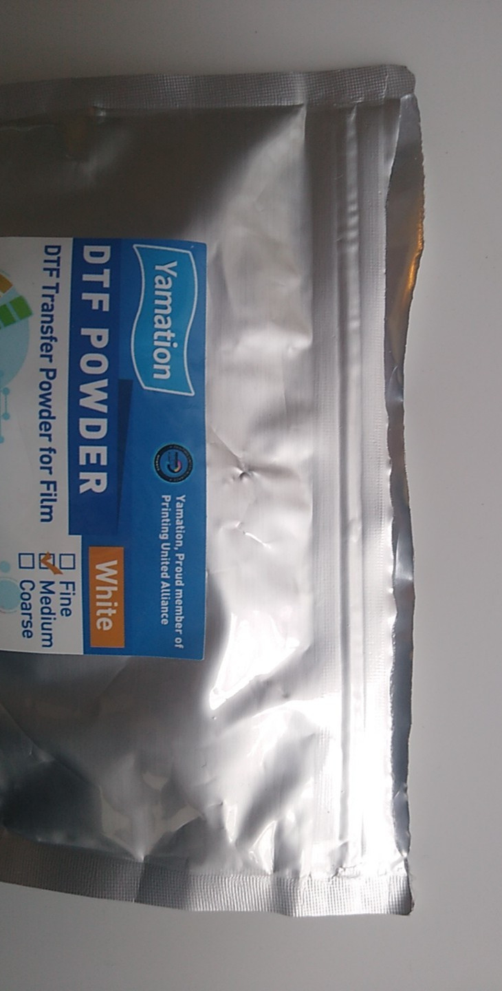 WHITE DTF Powder Yamation Transfer Powder for Film Unused? Opened 8.8oz (250 g)