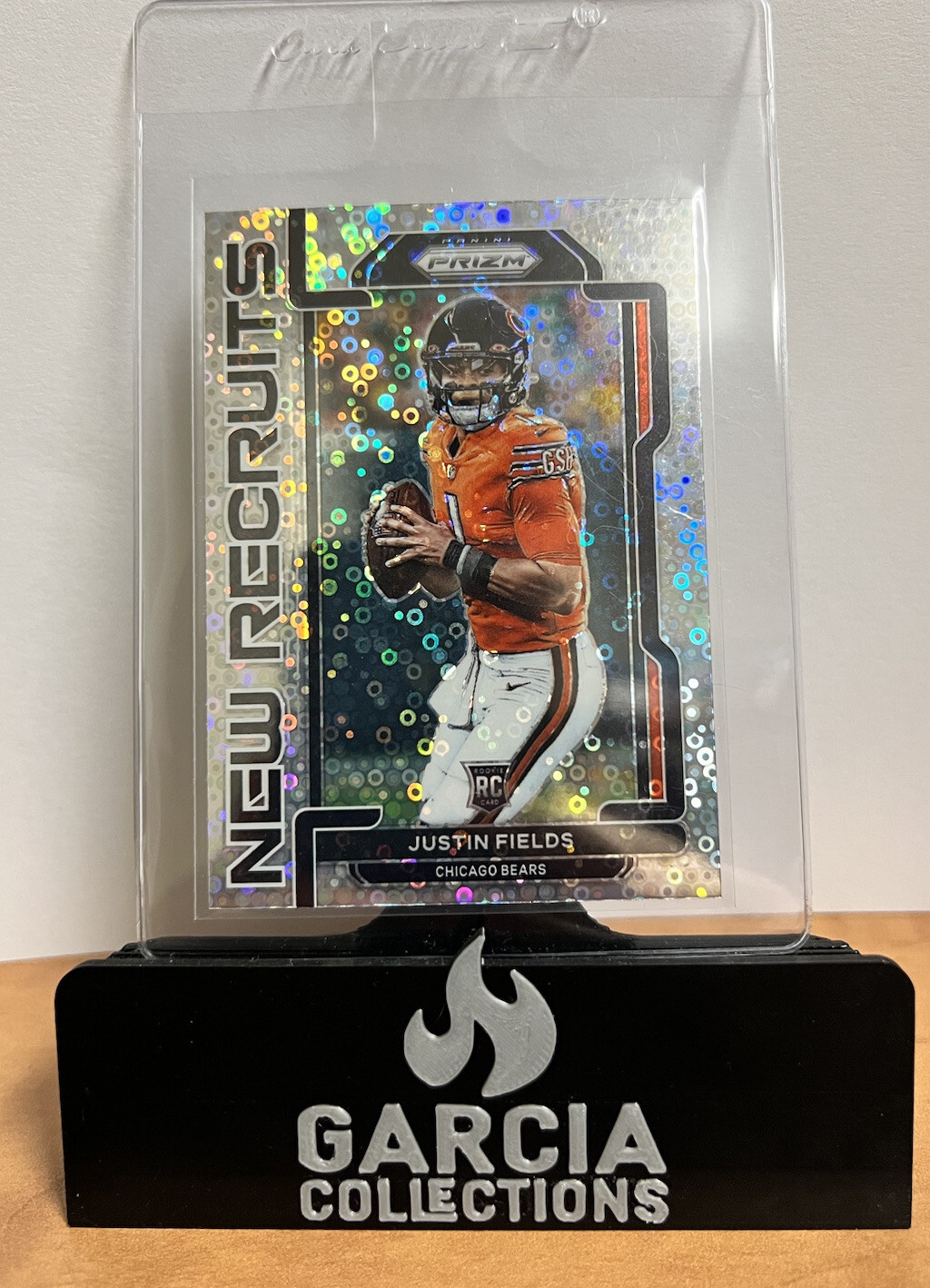Justin Fields Silver 2021 Panini Prizm New Recruits Disco RC No huddle Variation