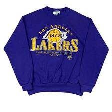Vintage 90s Los Angeles Lakers NBA Crew Sweatshirt Men's Medium