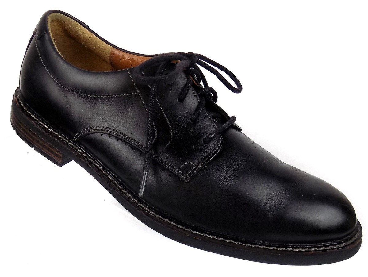 Clarks 1825 Unstructured Mens Size 9.5 M Black Leather