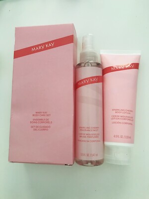 Limited Edition Mary Kay Sparkling Cherry Body Care Set Mist And Lotion