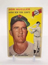 Don Mueller 1954 Topps #42 New York Giants VG