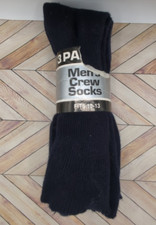 Vintage Kmart Men's Crew Socks Sizes 10 To 13 USA Made Navy Blue