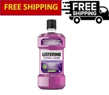 Listerine Total Care Anticavity Fluoride Mouthwash, Fresh Mint, 1 L