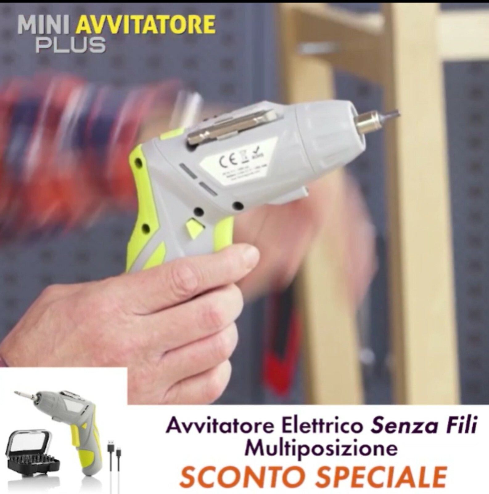 Mini Avvitatore Plus 33 Pezzi: Mai più viti impossibili in casa!