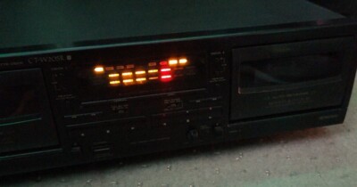 Pioneer CT-W205R Stereo Dual Double Cassette Deck Player w/Auto
