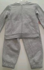 Kidgets 2 Piece Jogger Sweatsuit Set Gray Toddler Size 24 Months Unisex New