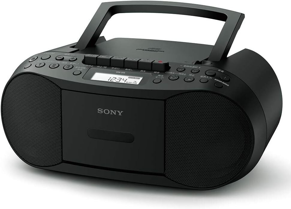 【新品未使用】SONY CFD-S70 パーソナルオーディオシステム Sony CFD-S70 Boombox CD Player Radio Stereo Cassette - Black for