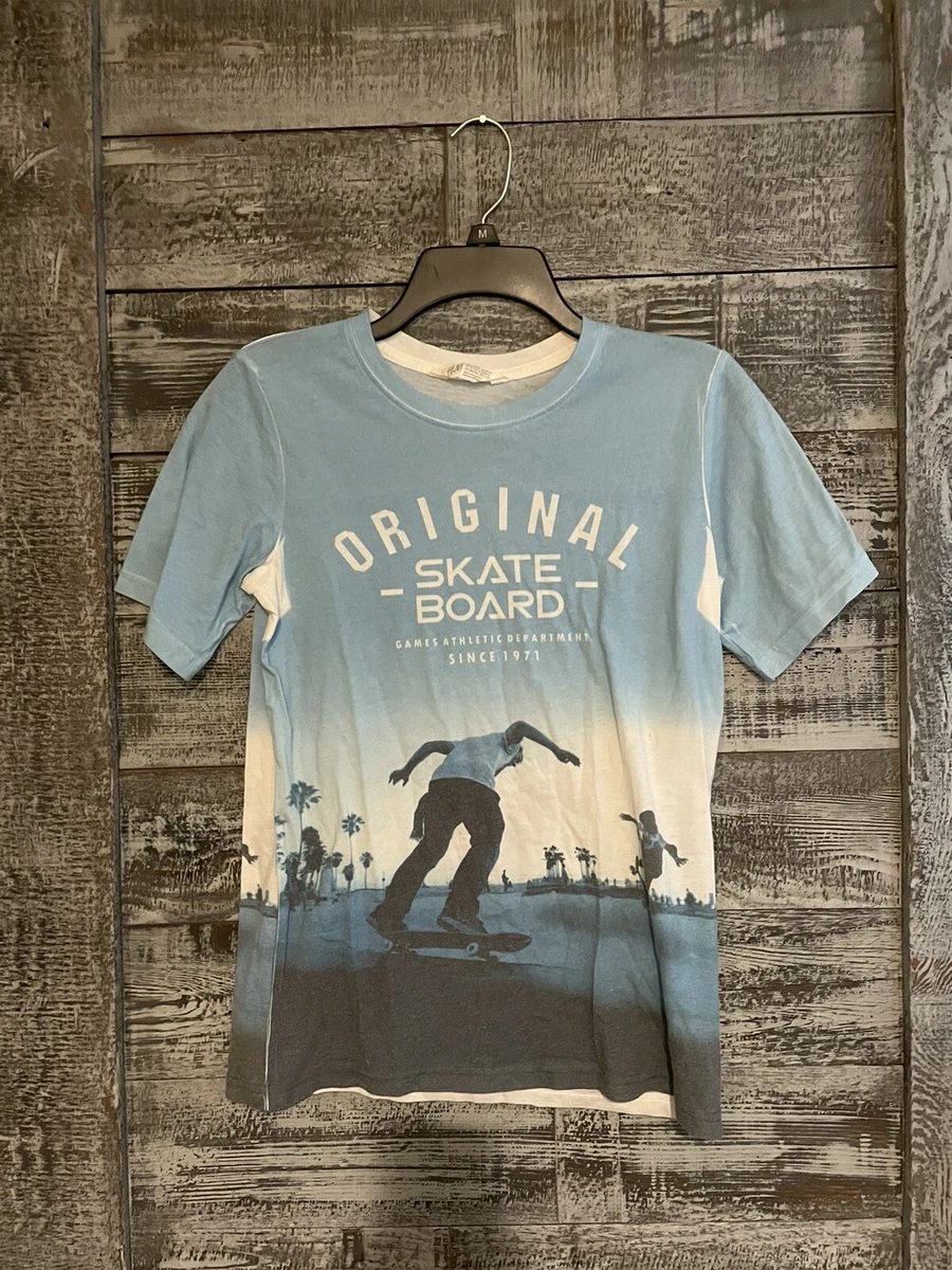 H&M Original Skateboard T Shirt Boys Size 10-12 Excellent Condition