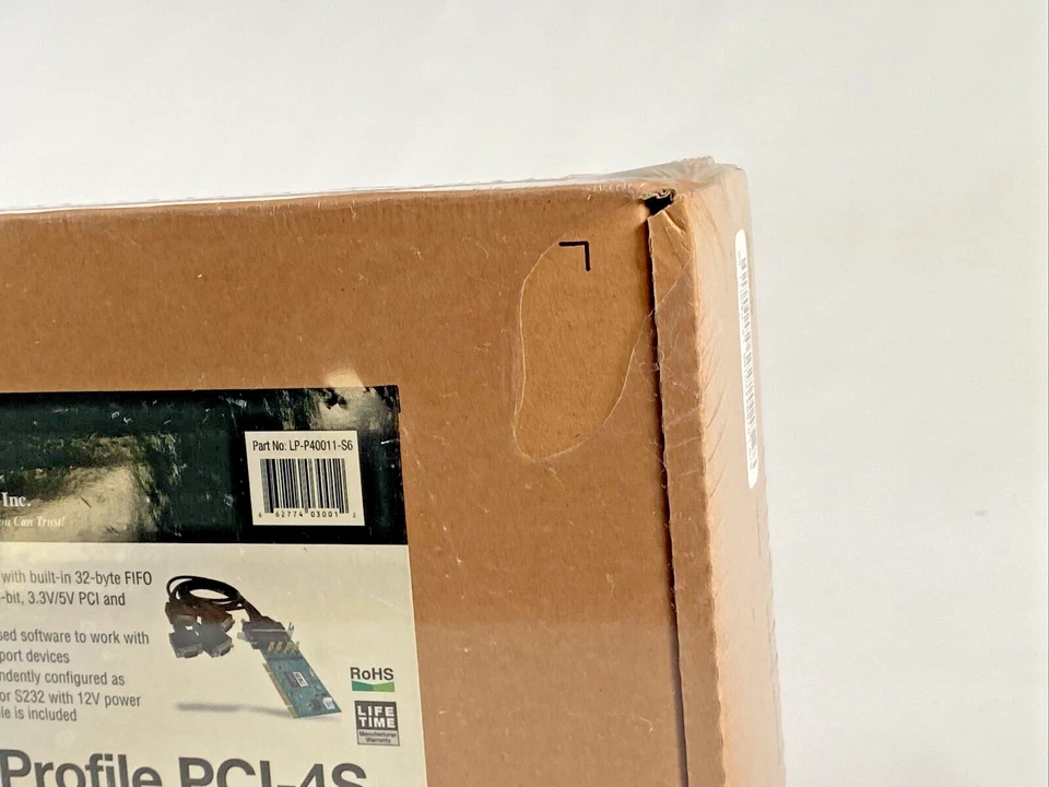 SIIG Serial Card 4-Port, PCI-4S, 32-BIT, 4 RS232 Serial Ports Brand New In Box - Image 3 of 4