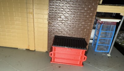 1:87 HO Scale Dumpsters - Red