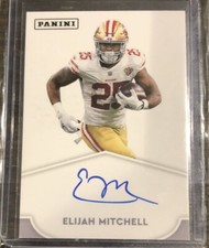 2022 Panini The National Elijah Mitchell RC Rookie Auto Autograph 49ers