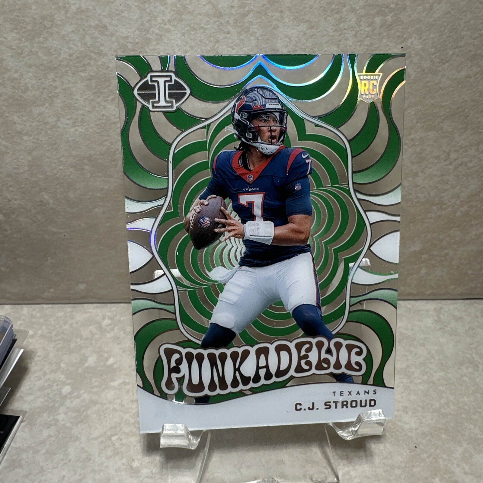 2023 Panini Illusions - Funkadelic Emerald #14 C.J. Stroud (RC)