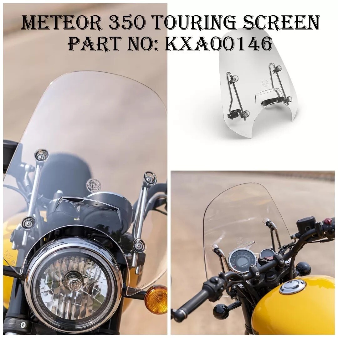 Genuine Royal Enfield Touring Screen Wind Shield for Meteor 350