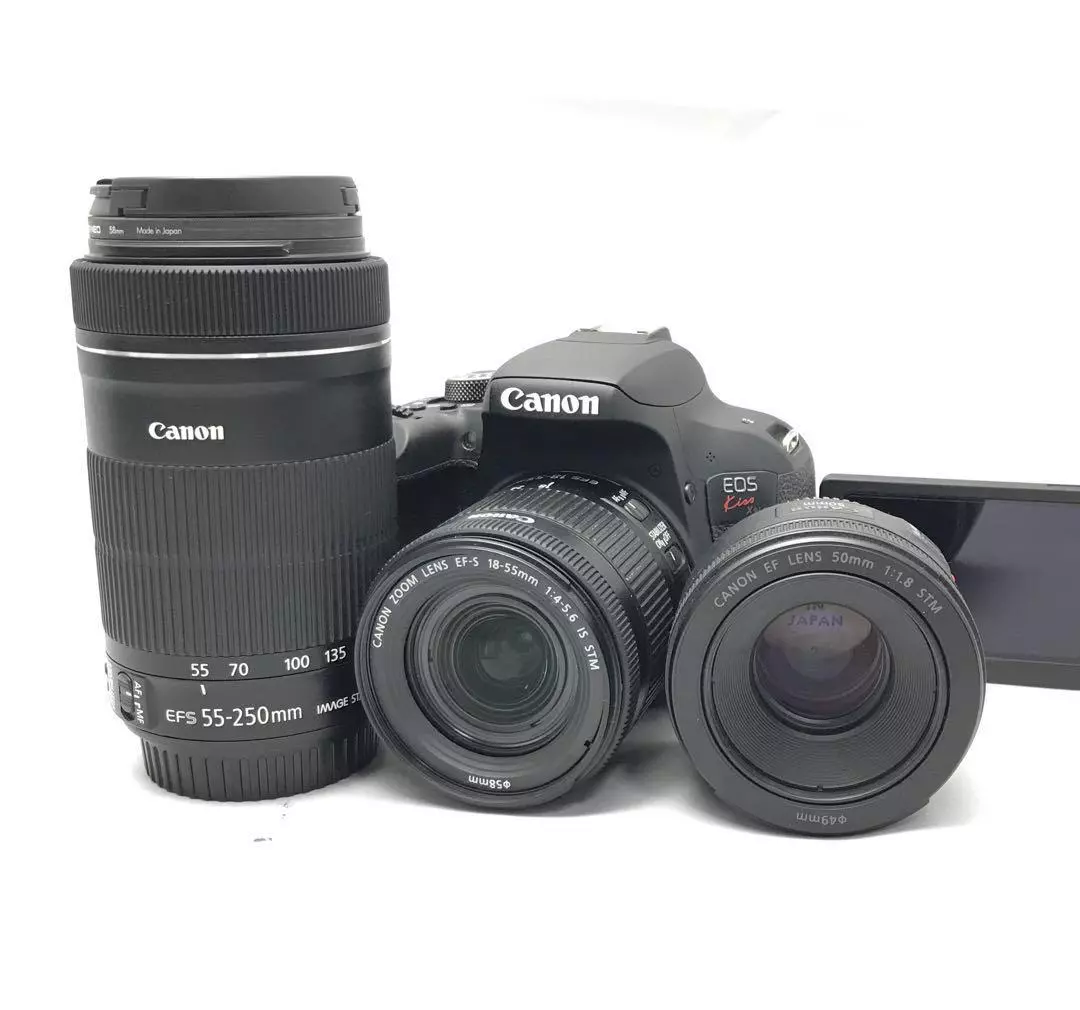 Canon EOS kiss x9i triple lens set ♪ Reliable full set ♪ | eBay