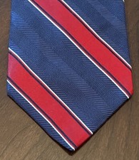 Brooks Brothers Makers And Merchants Red Blue 100 Silk Made In USA