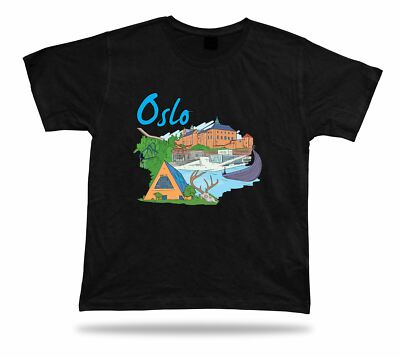 Oslo Vigeland Sculpture Frogner Park Viking Ship Akershus Fortress tshirt gift