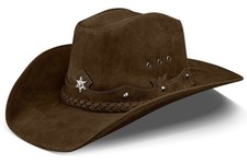 Cowboyhut Herren und Damen Echtleder Countryside Style Cattleman Texas
