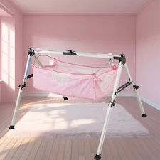 TinyTyke - Manual Baby Cradle Square Pipe- Fully Foldable Swing Cradle
