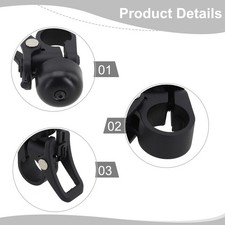 Enhance Safety with Black Stainless Steel Bell for Xiaomi 1S/M365/PRO Scooter