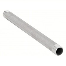 Pack of (5) Pipe Nipple 1/4" Schedule 40 x 10" Long 304 Stainless Steel